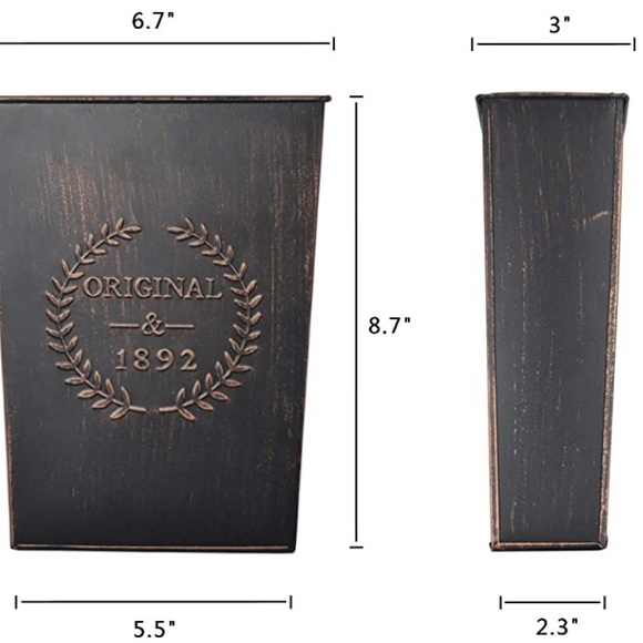 Farmhouse Stand Alone or Wall Pots x2 - Picture 2 of 3